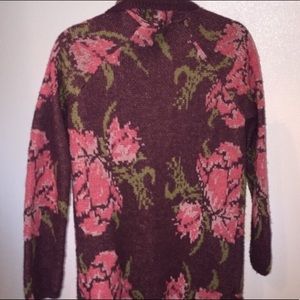 Free People rose cardigan xs